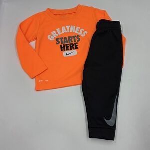 Nike baby boy Dri-Fit shirt and pants size 18 months